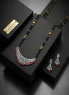 Latest American Diamond Vol 2 Mangalsutra With Earrings